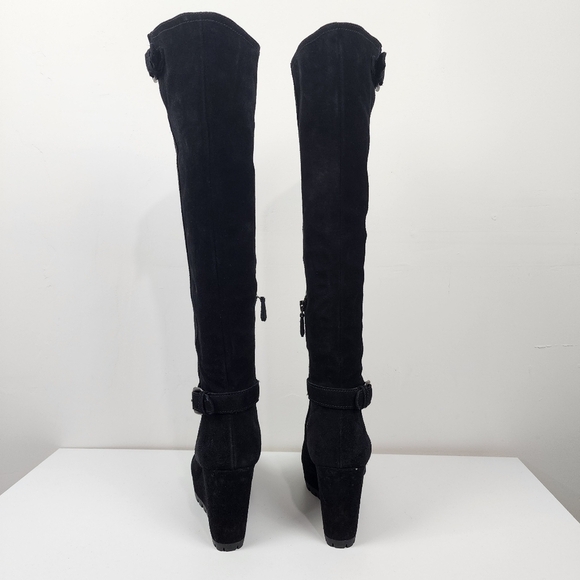 Prada sport moro, nkack suede wedge boots, size 39.5 - Picture 4 of 11